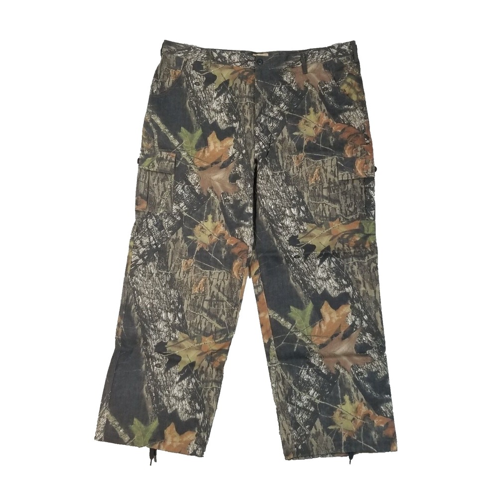 Mossy Oak Field staff camo cargo pants men's 46x34 adjustable waist outdoor